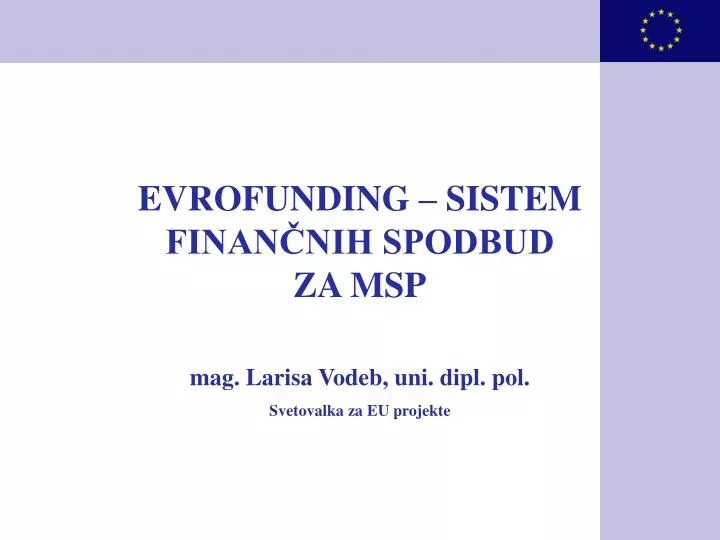 evrofunding sistem finan nih spodbud za msp