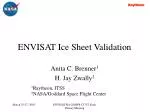 ENVISAT Ice Sheet Validation - slide 1