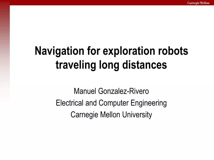 manuel gonzalez rivero electrical and computer engineering carnegie mellon university