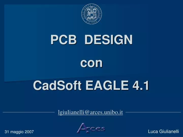 pcb design con cadsoft eagle 4 1