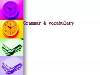 grammar vocabulary