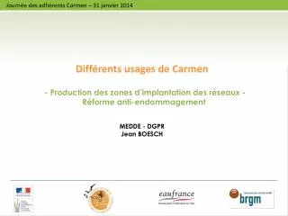 - Production des zones d’implantation des réseaux - Réforme anti-endommagement