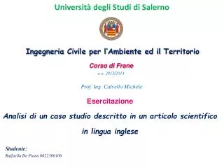 universit degli studi di salerno