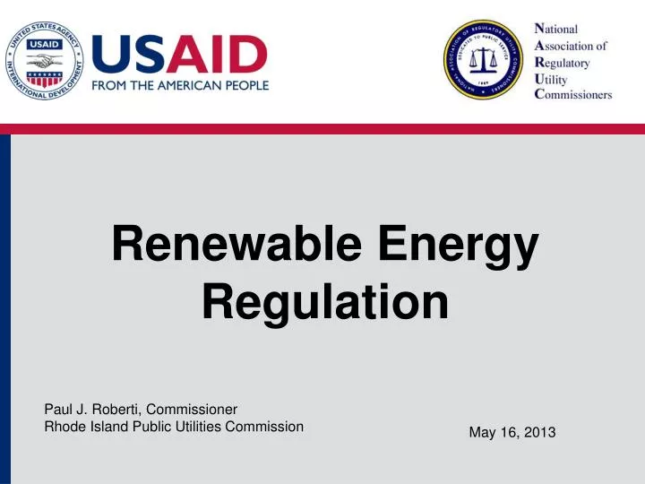renewable energy regulation