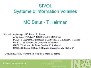sivol syst me d information volailles mc batut t heirman