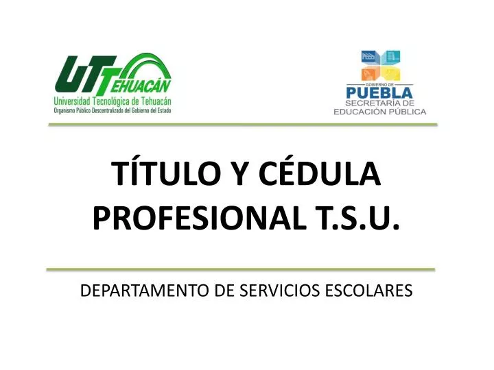 t tulo y c dula profesional t s u