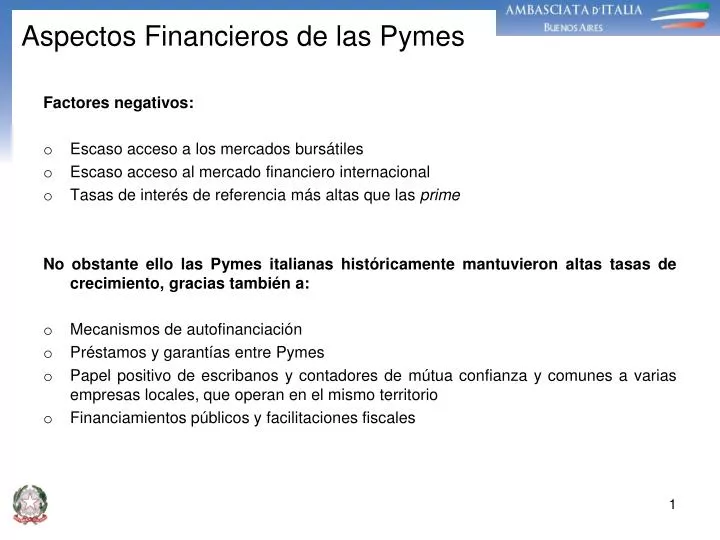 aspectos financieros de las pymes