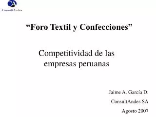 foro textil y confecciones