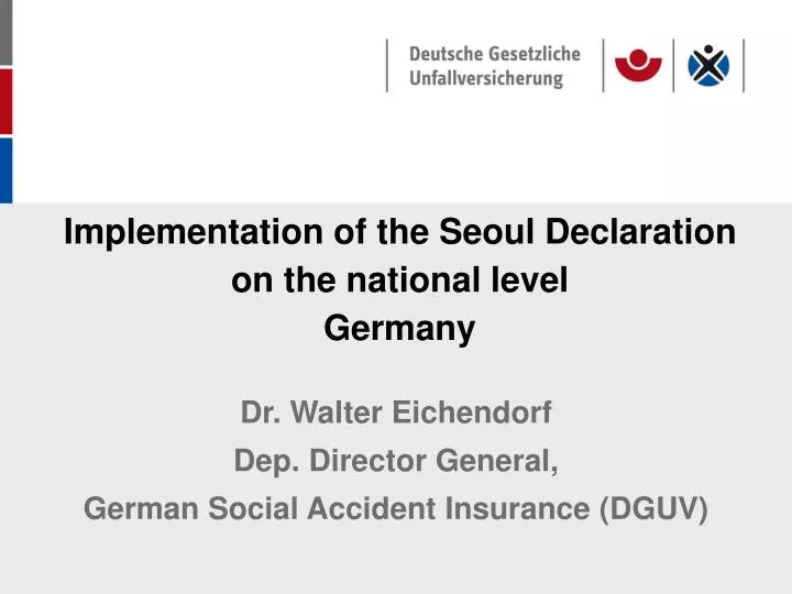 implementation of the seoul declaration on the national level germany
