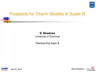 Prospects for Charm Studies at Super B