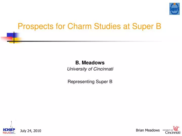 prospects for charm studies at super b