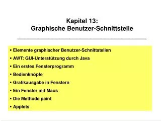 kapitel 13 graphische benutzer schnittstelle