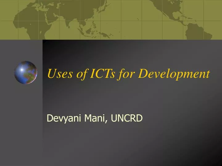 uses of icts for development