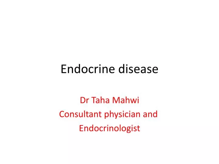 endocrine disease