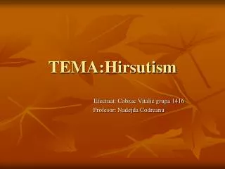 tema hirsutism