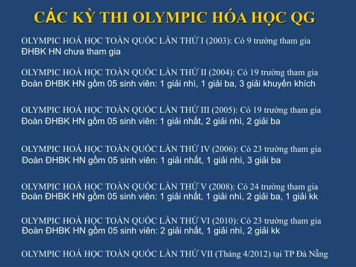 c c k thi olympic h a h c qg