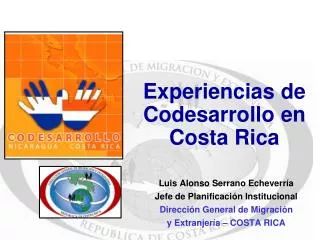 experiencias de codesarrollo en costa rica