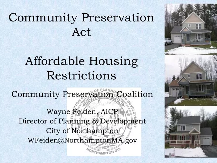 community preservation act affordable housing restrictions