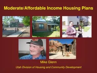 Moderate/Affordable Income Housing Plans