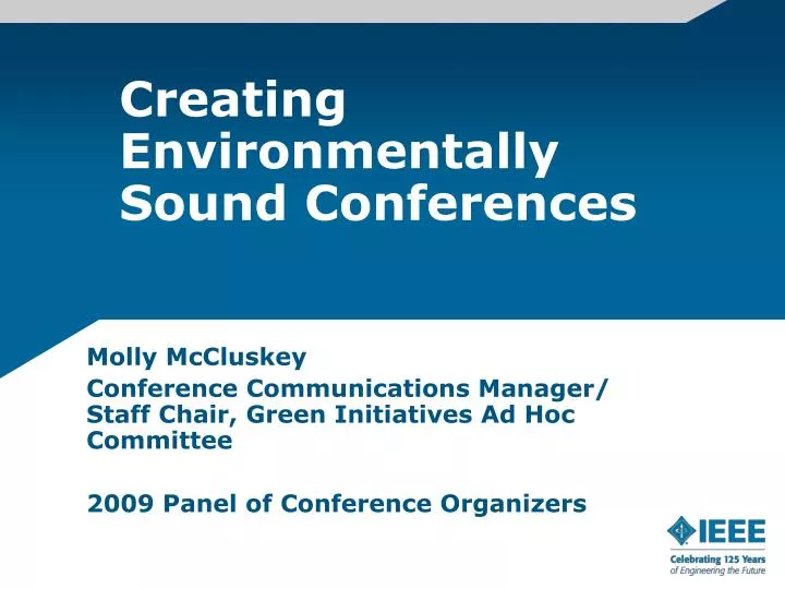 creating environmentally sound conferences