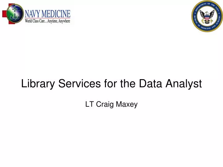 library services for the data analyst
