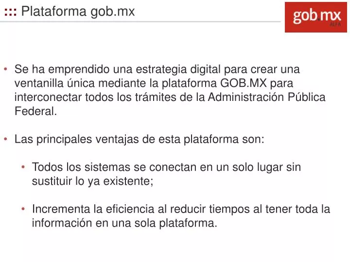 plataforma gob mx