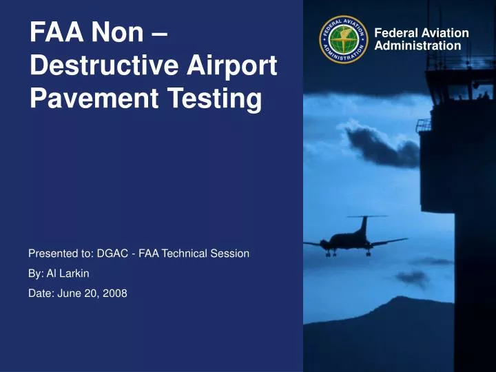 faa non destructive airport pavement testing