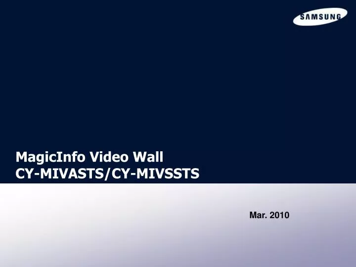 magicinfo video wall cy mivasts cy mivssts