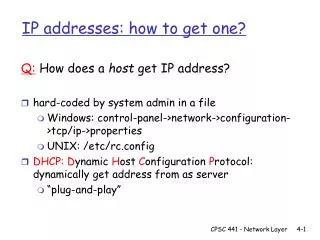 IP addresses: how to get one?