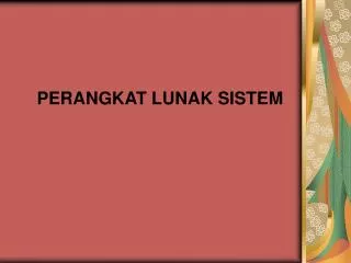 perangkat lunak sistem