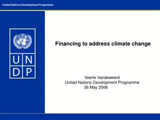 Financing to address climate change