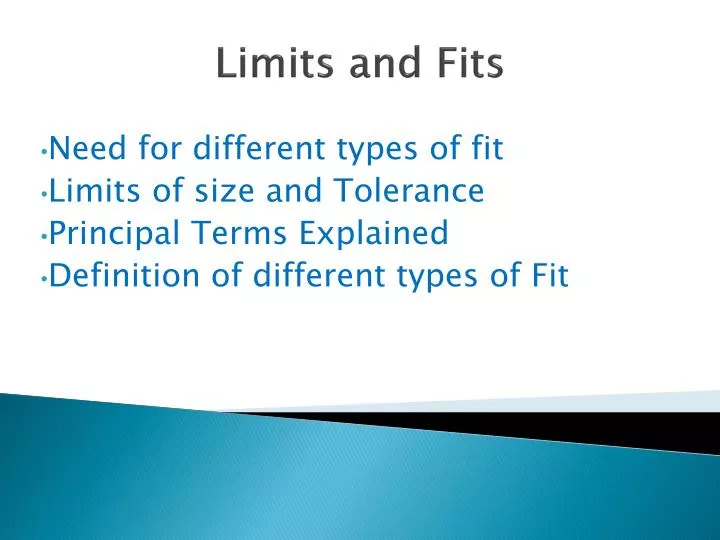 limits and fits