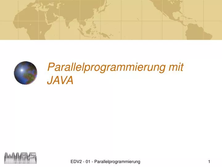 parallelprogrammierung mit java