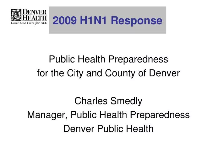 2009 h1n1 response