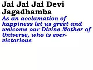 0312 Ver06L Jai Jai Jai Devi Jagadhamba