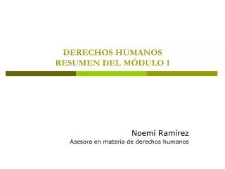 derechos humanos resumen del m dulo 1
