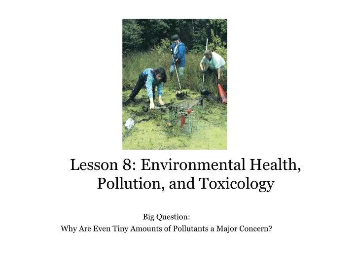 lesson 8 environmental health pollution and toxicology