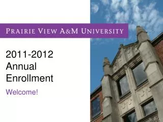 2011-2012 Annual Enrollment