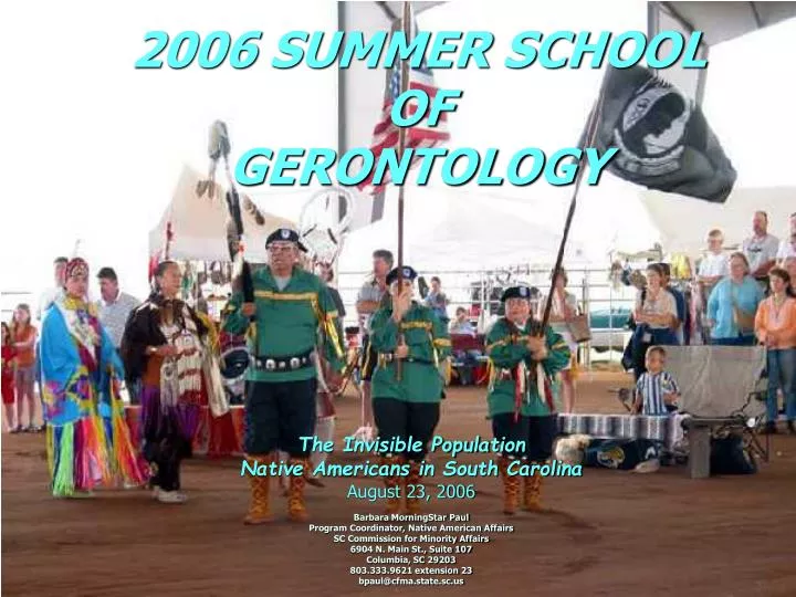 2006 summer school of gerontology