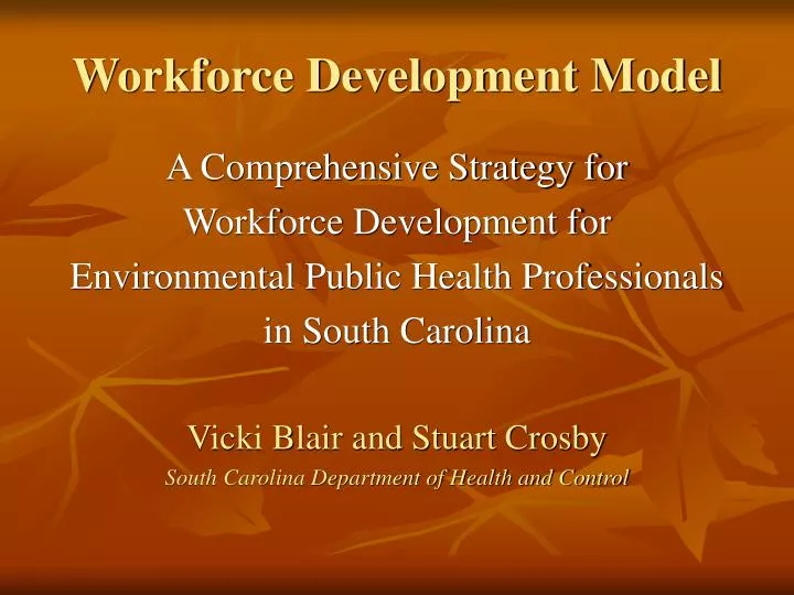 workforce development model