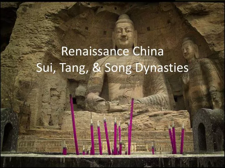 renaissance china sui tang song dynasties