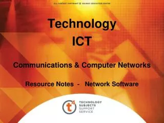 Technology ICT Communications &amp; Computer Networks Resource Notes - Network Software