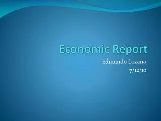 Economic Report