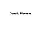 Genetic Diseases - slide 1