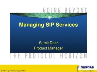 Managing SIP Services