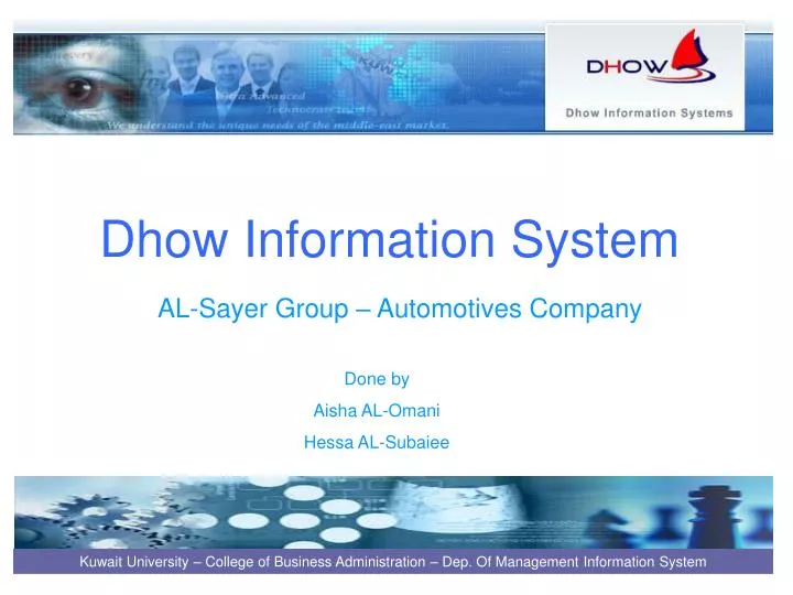 dhow information system