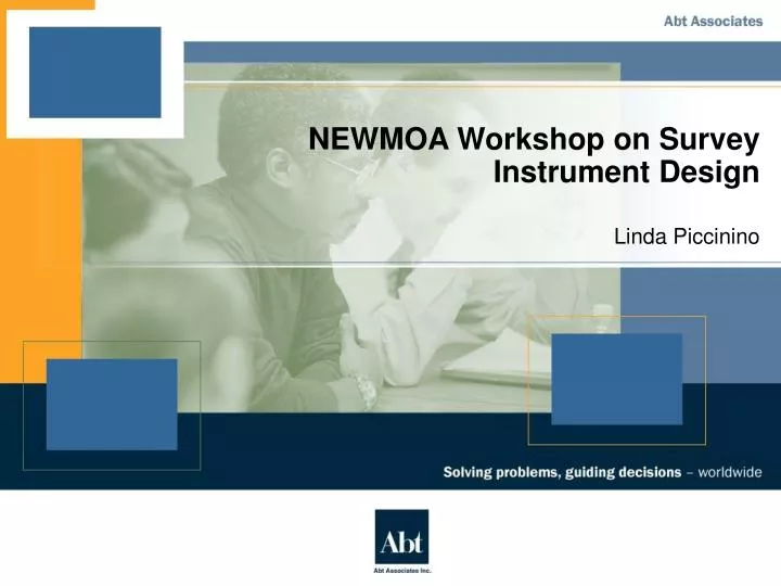 newmoa workshop on survey instrument design