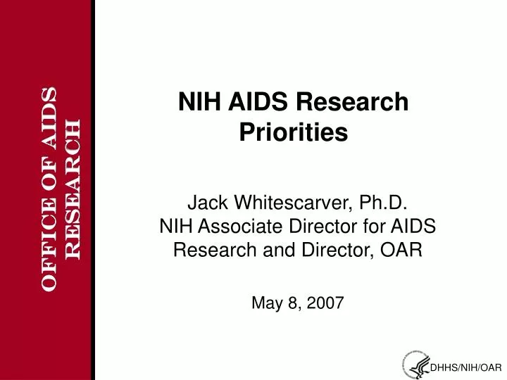 nih aids research priorities