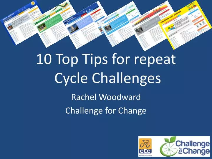 10 top tips for repeat cycle challenges