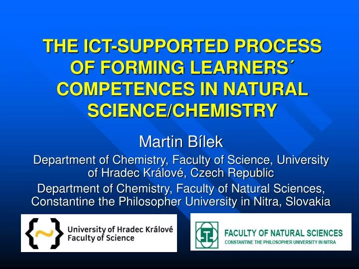 the ict supported process of forming learners competences in natural science chemistry
